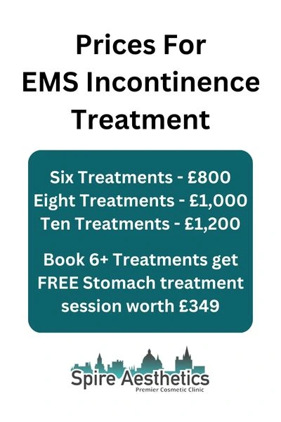 EMS Incontinence Treatment Prices Cheshire
