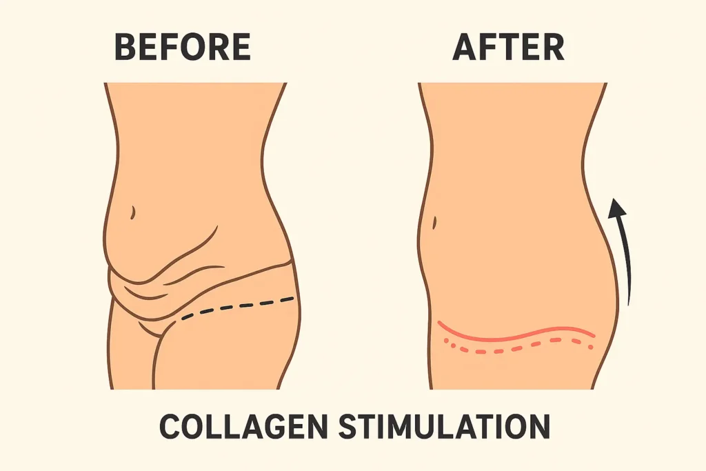 Before and after results for sagging skin after weight loss injections Cheshire