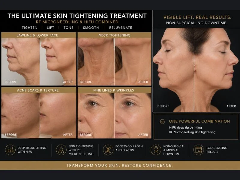 Results of combined treatment for the ultimate skin tightening treatment Cheshire