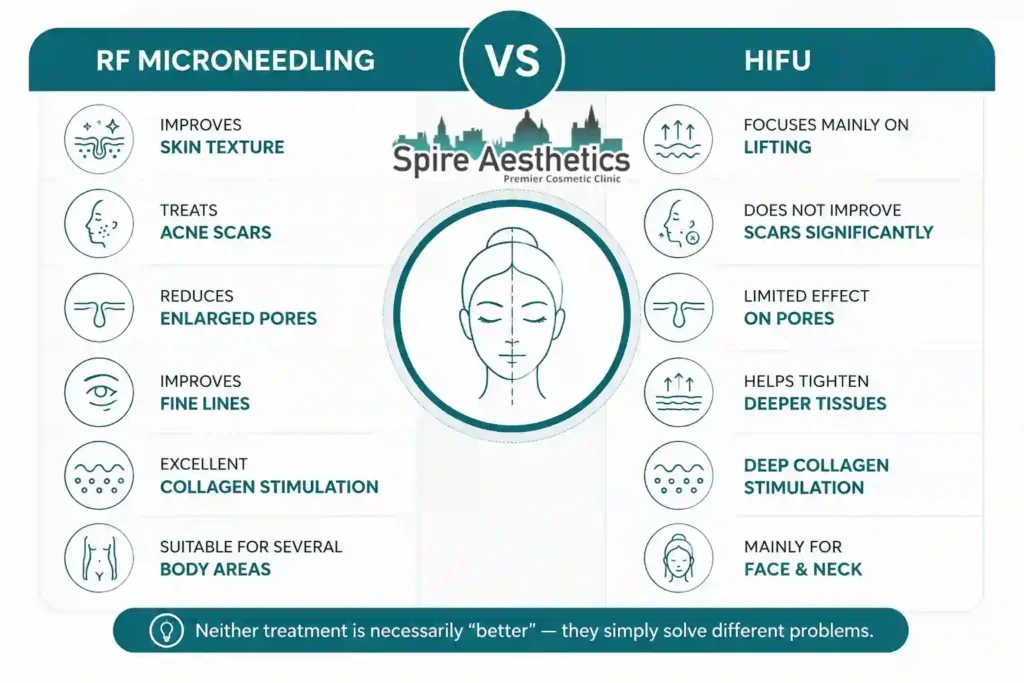 RF Microneedling vs HIFU: Which Treatment Gives Better Results Cheshire?